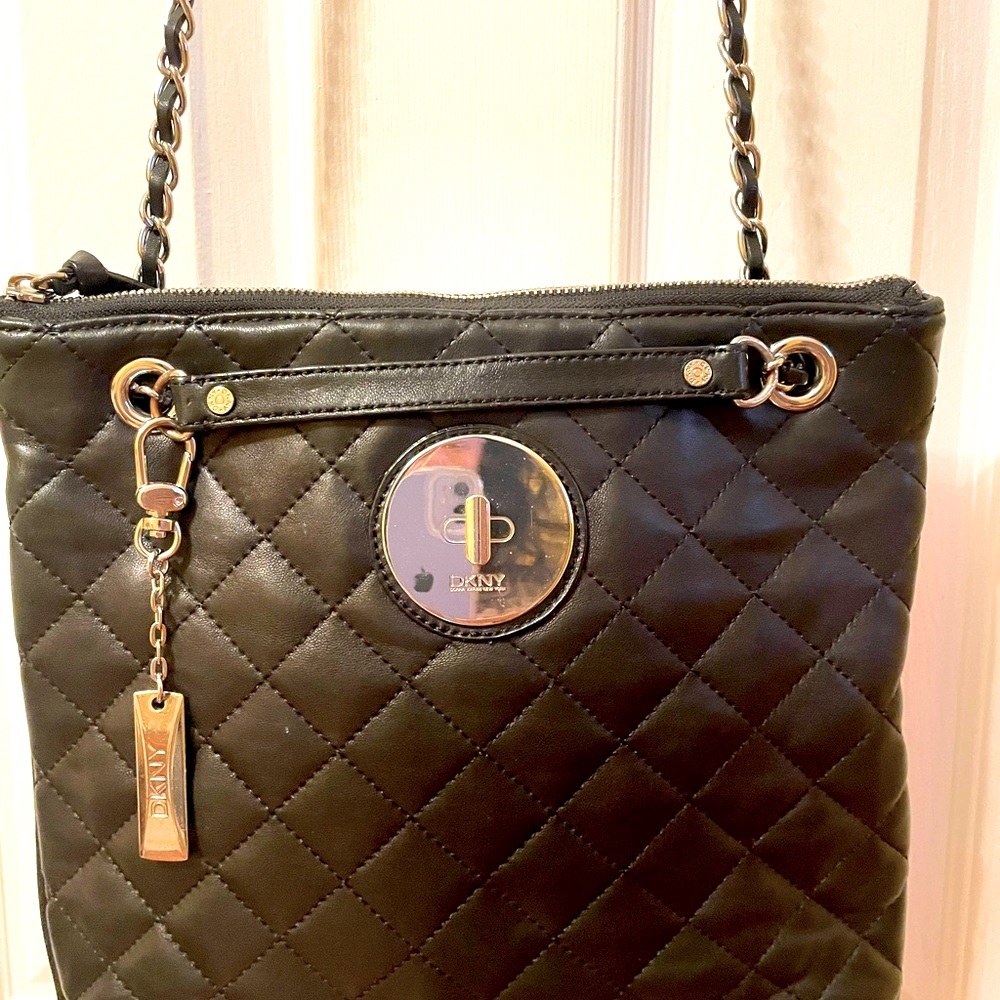 DKNY Black Quilted Bag